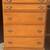 Vintage 4 Drawer High Boy Dresser Bassett Solid Maple w/ Laminate Top 2 thumbnail