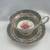 VINTAGE TEA CUP AND SAUCERVINTAGE TEA CU 1960 BABY BLUE WITH PINK ROSE 7 thumbnail