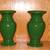 Set of 2 Green Candle Holders 1 thumbnail
