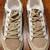 Womens Glitter Star Vegan Leather Silver and White Sneakers by Mi.im - 4 thumbnail