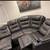5 seat reclining couch with lights, cup holders, outlets and usb charging ports 2 thumbnail
