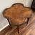 19th Century Regency Antique Quatrefoil Coffee Table Burled Wood Brass Trim 2 thumbnail