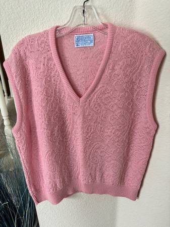 Pendleton pink wool vest 1