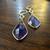 NEW Amethyst Drop Earrings with 18k Gold Earhooks 4 thumbnail