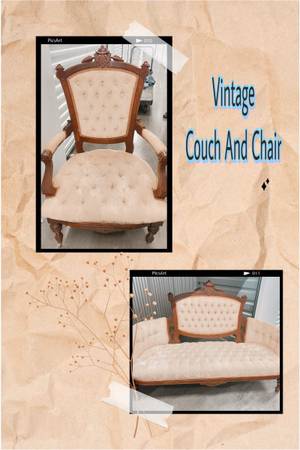 Antique Couch and chair 1