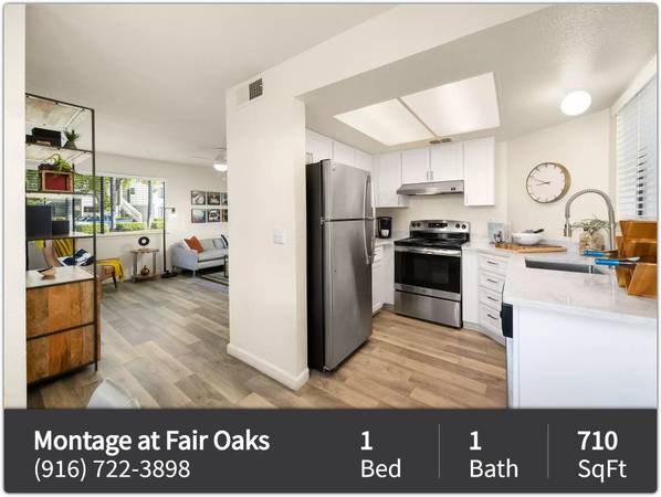 $1,670 / 1br - 710ft2 - All you need and more: 1 BR, 1 BA in a vibrant community. (Citrus Heights)63961335583107120