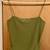 Cute Spaghetti Strap Cropped Top, Green, Like New, SZ S, Made in US 1 thumbnail