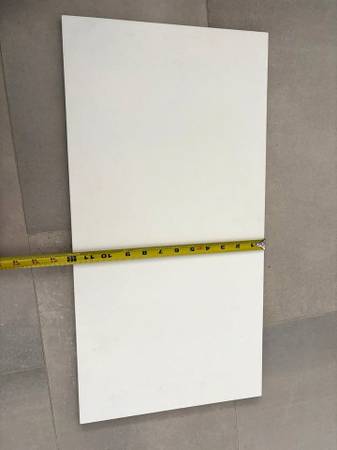 CORIAN Solid Surface Material – Glacier White (3 Pieces) 1