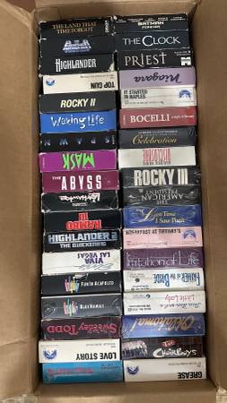 36 VHS tapes, some new/sealed 1