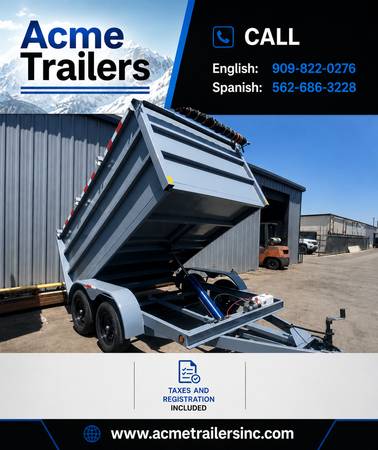 8 X 10 X 4 DUMP TRAILERS 1