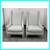 Custom Kravet Contemporary Slope Arm Chairs, Pair 10 thumbnail