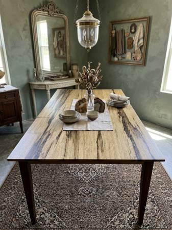 Custom Black Limba Dining Table 1
