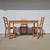 Rustic Pine Wood Dining Table and Four Chairs 3 thumbnail
