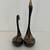 Mid Century Set of 2 Brass Swans Ornamental Metal Water Fowl Animal Figurines 8 thumbnail