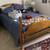 Solid Oak headboard and footboard 1 thumbnail