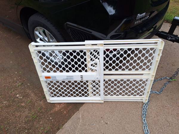 Heavy-duty, household safety gate. 1