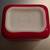 Vintage Pyrex Glass Refrigerator Dish Primary Red 3 thumbnail