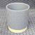 5.5"H x 5"L round grey geometric design ceramic planter flower pot 1 thumbnail