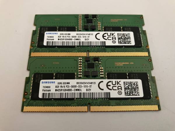 16GB (2 x 8GB) DDR5 5600 SODIMM - computer parts - by owner