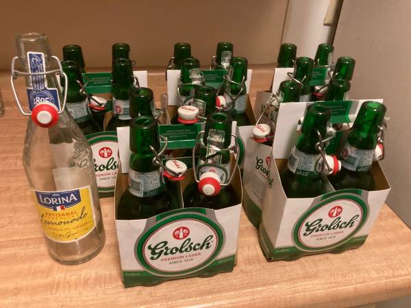 21 Grolsch and Lemonade Bottles 1