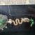 Ornate Shadow Box Framed Sculpted Metal Hair Piece w/ Green Dragon 4 thumbnail