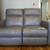 Taupe leather reclining loveseat sofa for two 4 thumbnail