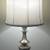 FOR SALE: Elegant Brass Lamp with White Shade 1 thumbnail