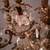 ANTIQUE METAL CANDELABRA GLASS ACCENTS 2 thumbnail