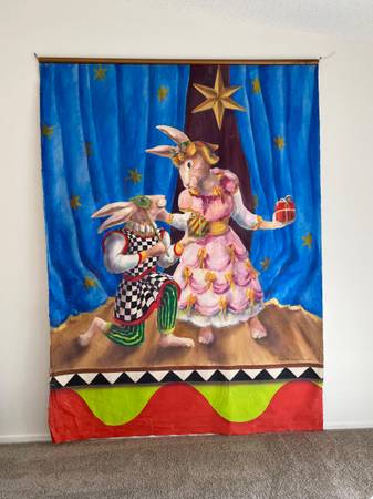 10' x 12' Peter Rabbit Canvas Oil Painting 1