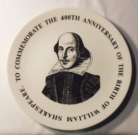 William Shakespeare Plate 1964 (400th Anniversary) 1