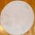 Antique linen table topper, round with butterflies. 1 thumbnail