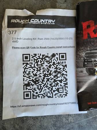 Ram 2500 leveling kit 1