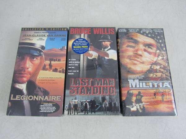 VHS Action Drama Suspense New Sealed Movies Legionnaire Militia 1
