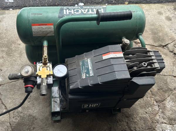 Hitachi 2 HP Compressor Power Tools Saws Planer Rigid Drill - PLUS 1