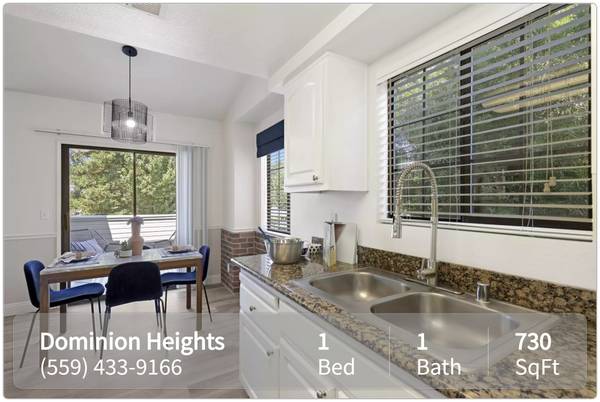 $1,785 / 1br - 730ft2 - Spacious layout with private washer & dryer! 730 SqFt 1 Bed, 1 Bath (Fresno - Fresno)63872986920579121