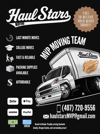 Last-Minute Movers — Fast, Affordable! SEMINOLE COUNTY & SURROUNDING 1