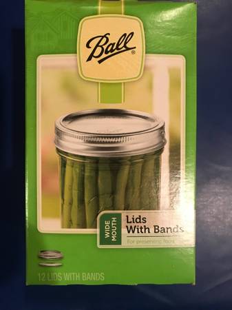 Ball wide mouth lids with bands 1