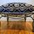 TWO TONED IRON OTTOMAN WITH LION HEAD DECORATION & LION HEAD UPHOLSTER 3 thumbnail