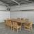 New solid 10' teak outdoor table and 10 teak outdoor chairs 3 thumbnail