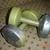 8# Key's Fitness Medicine Ball And Two Green Dum bells 2 thumbnail