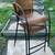 Vintage Wrought Iron/Rattan Bar Stools w/Back, Arms - A Pair 10 thumbnail