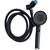 Shower head with hose + on/off switch - Black 1 thumbnail