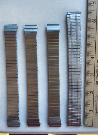 4 Stretch Watch Bands, stainless steel 1
