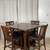 High Dining Table With Lazy Susan & Display Base 4 Chairs 4 thumbnail