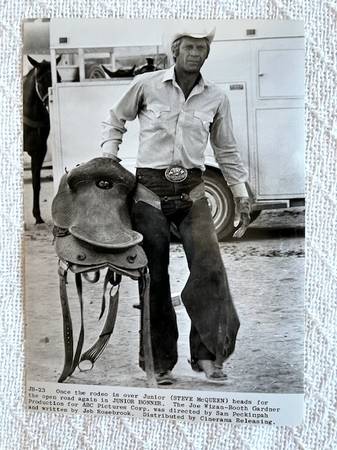 Original Sam Peckinpah's  JUNIOR BONNER (1972) still with Steve McQuee 1