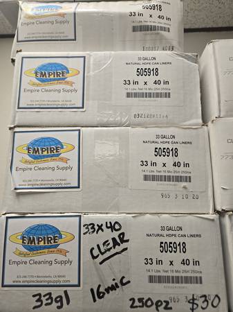 33 gl/ 16 mic trash bags 1