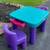 VTG Little Tikes Teal Table Chunky Chairs Made USA Child Size 5 thumbnail