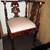 Vintage Hand-Carved Hardwood Corner Chair w/new upholstery 1 thumbnail
