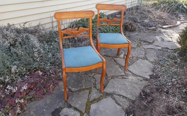 Federal Style Carved Eagle Chairs  (Itasca) 1