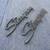 1974-1976 CORVETTE STINGRAY FENDER EMBLEMS CHROME and BLACK PAIR 9 thumbnail